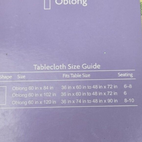 HOLIDAY HOME Spring Easter Cotton  Bunny Trails Plaid Tablecloth 60” X 102" - Picture 5 of 11